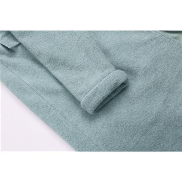 Women Oversized Long Winter Coats Warm Blue - Picture 5 of 6